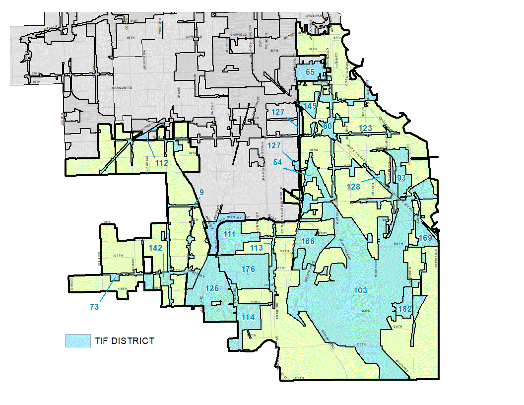 Far South Side TIF District Map